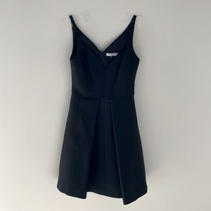 Black Pleated Cocktail Dress